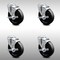 Service Caster 5 Inch SS Soft Rubber Wheel Swivel Bolt Hole Caster Set with Brake SCC SCC-SSBH20S514-SRS-TLB-4 - alternate 1